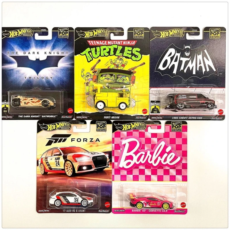 

Hot Wheels 1/64 HXD63-E Series Audi RS6 Action Comics Batman Barbie CORVETTEC8.R Collectible Car Toys Diecast Vehicle Kids Gifts