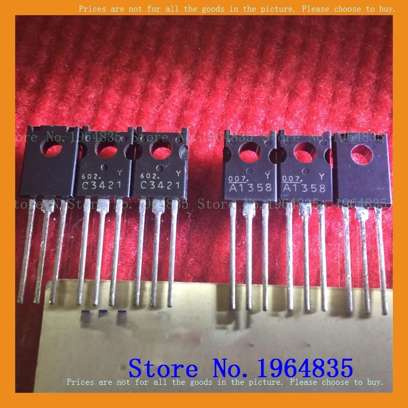 2pcs/lot=a pair 2SA1358-Y 2SC3421-Y A1358 C3421