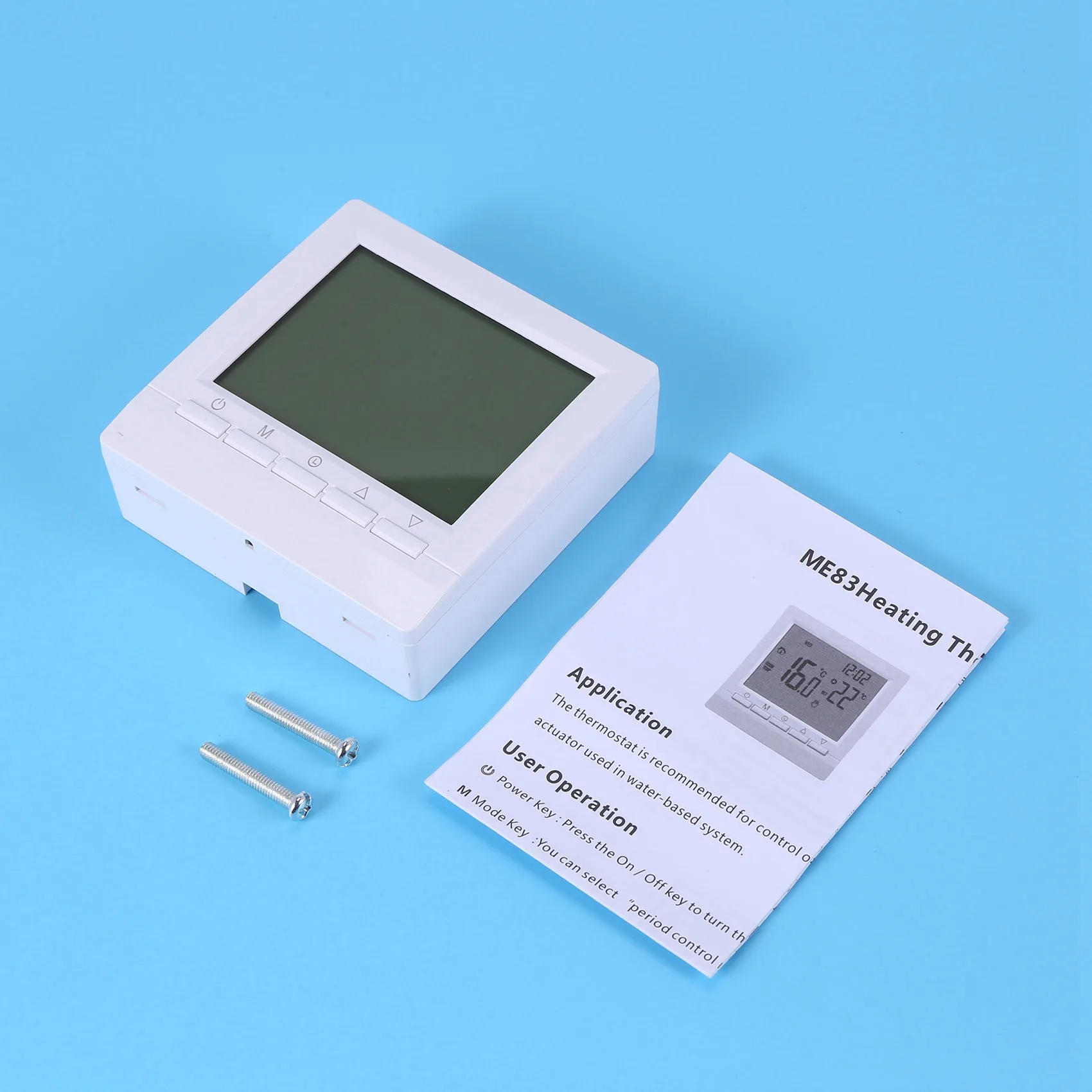 ABBZ-2X Gas Boiler Heating Thermostat Blue Temperature Regulator For Boilers Weekly Programmable
