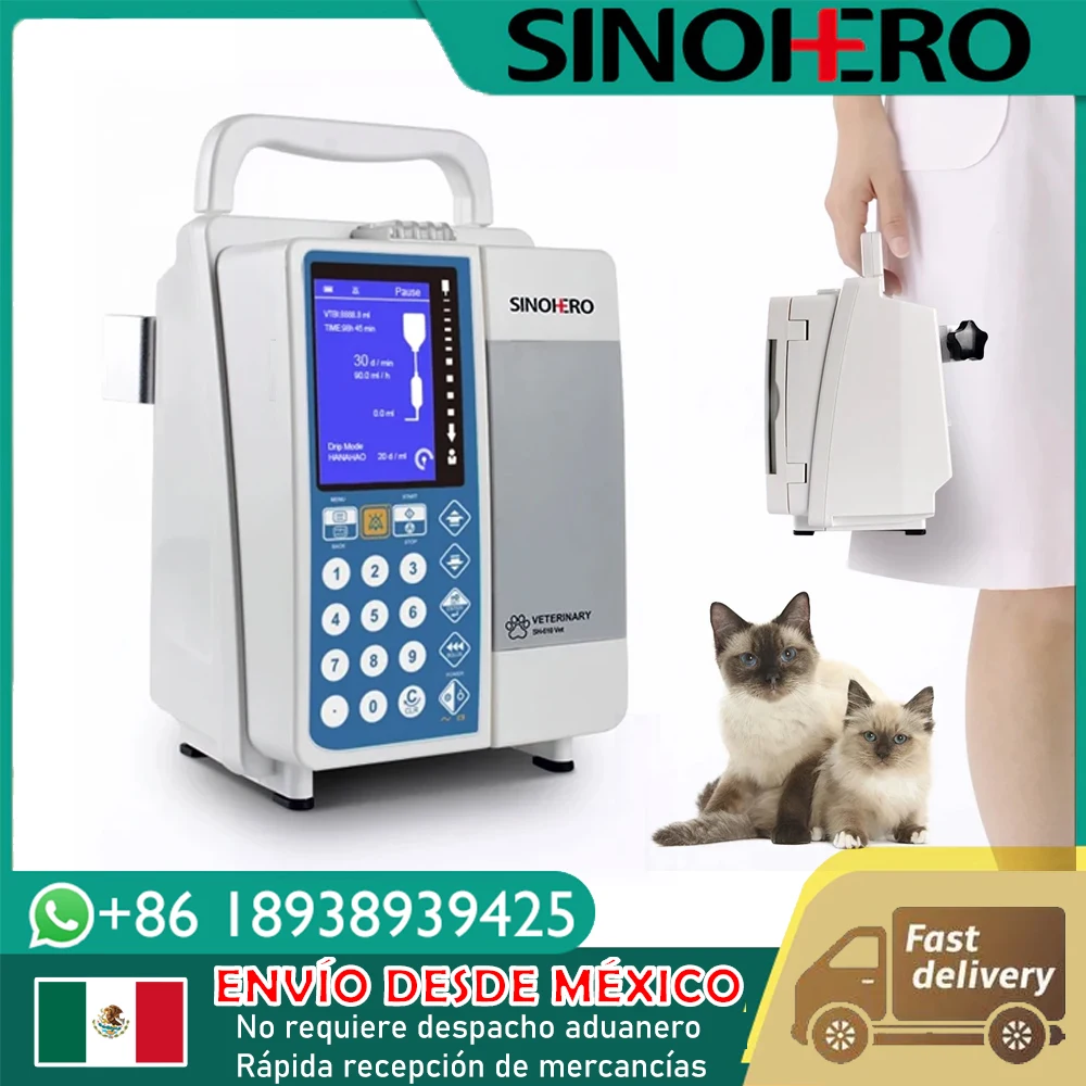 

Warehouse in Mexico Veterinary Vet Infusion Pump ICU, CCU LCD Display Volumetric IV Fluid Syringe Pump (Human or Veterinary Use