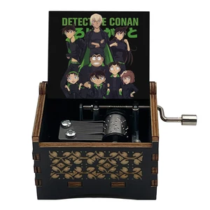 Detective Conan Wooden Music Box Tema principal de 18 Nota Operada a mano/movimiento de lindas Regalos de cumpleaños de amigos para niños lindos 8 Mejor detective de ventas Conan Keychain - №1