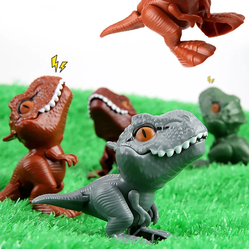 Cool Simulated Dinosaur Model Kids Toys Body Joint Movable Animals T-rex Tabletop Display Home Decor Birthday Christmas Gifts