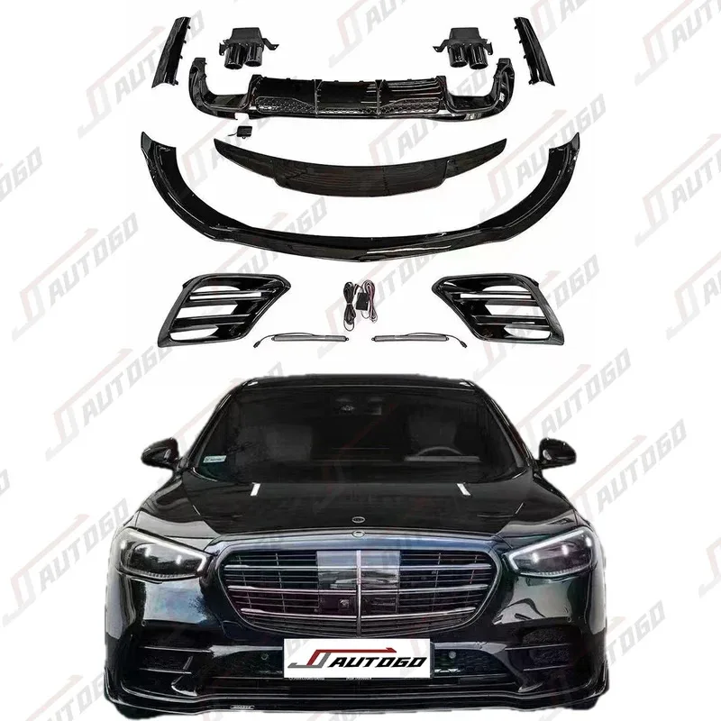 

Auto Facelift Refit Body Kit for S-Class W223 2021 2022 2023 2024 2025 Upgrade to Racing BRBUS Front Lip Rear Lip