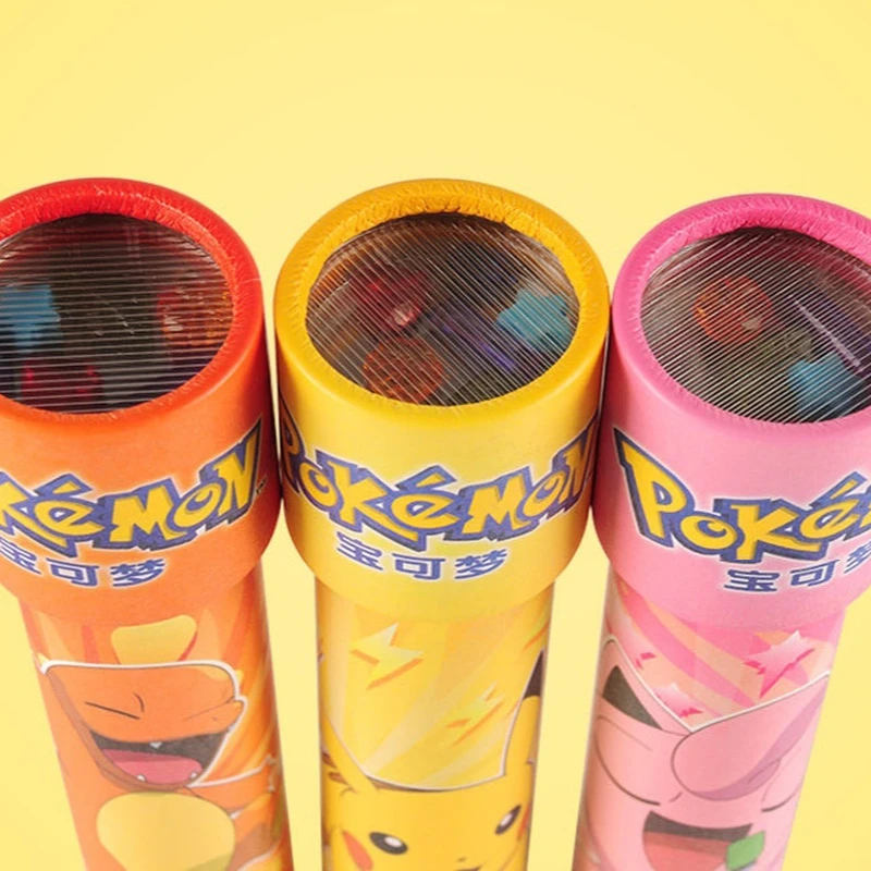 ABS Pikachu Charmander Jigglypuff Telescópio Caleidoscópio Transformável - Experimento Científico Presente de Auxílio de Ensino Educacional