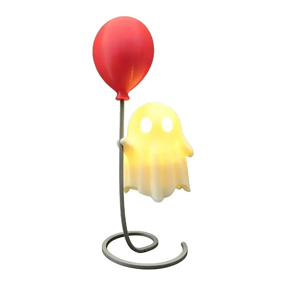 Geister-Nachtlicht, Halloween-LED-Geister-Dekoration mit Ballon-Design, kabellose Mini-Schreibtischlampe, gemütliche Raumdekoration, Geschenk für Kinder. – Detail 1