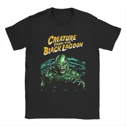 Men T-Shirts Creature From The Black Lagoon Creative Pure Cotton Tees Short Sleeve T Shirt Crewneck Tops New Arrival