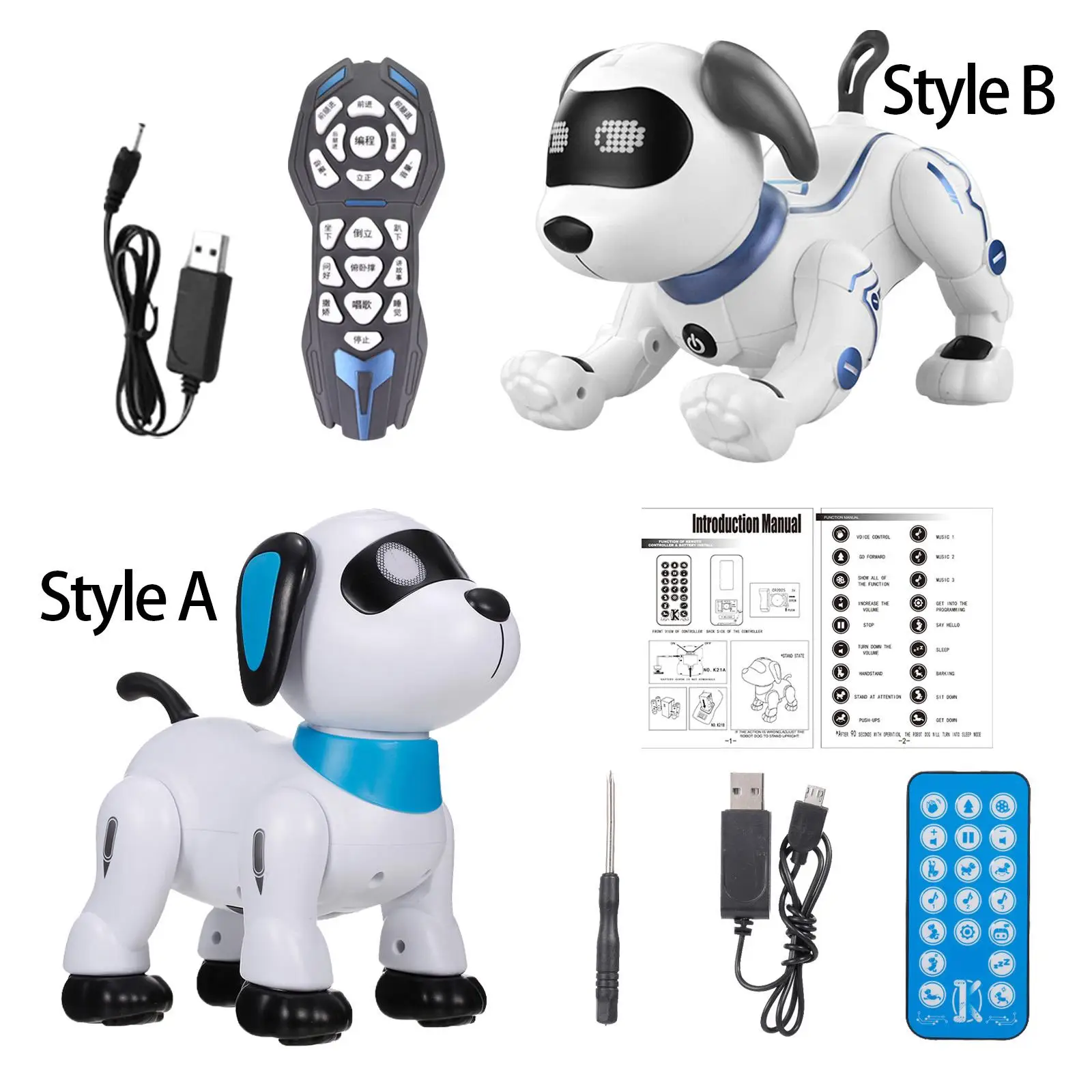 Robot Puppy Dancing RC Animal Dog Toy for Children Boys Gifts