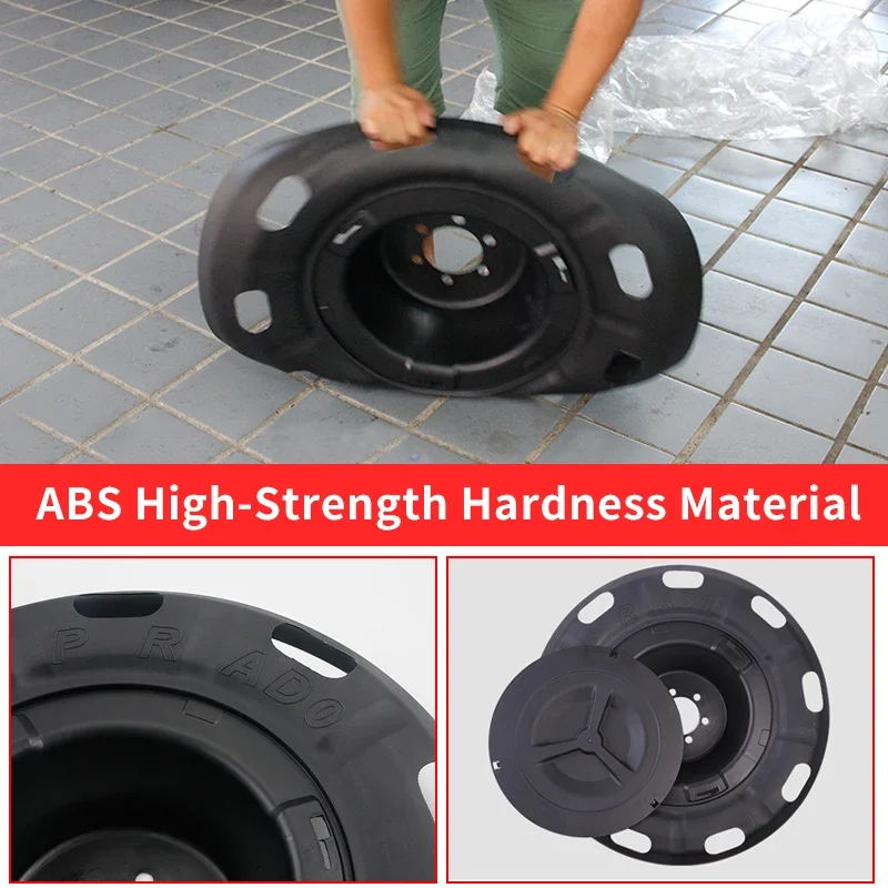 أسفل معلقة غطاء الإطار الاحتياطي لتويوتا لاند كروزر برادو 150 Lc150 Fj150 2010-2023 2022 20121 2020 تعديل الملحقات #5