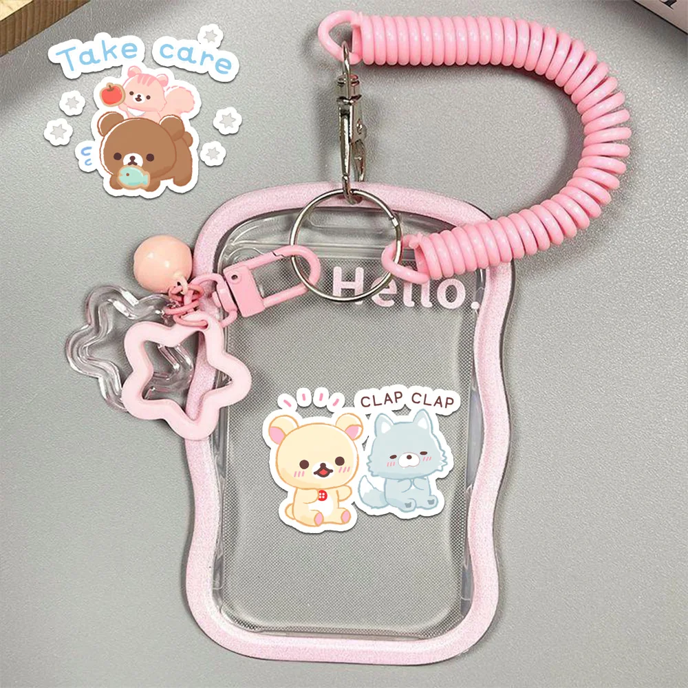 Usasabe Relax Bear Tiny Stickers Superdickes Selbstklebendes Aufkleber-Set für Tagebücher, Hochauflösendes Sticker-Paket – Detail 9