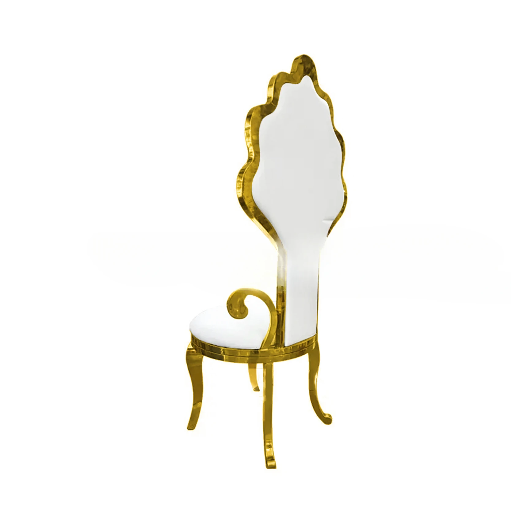 Wholesale Royal Event Gold Armrest Bridal Couple Chairs for Weddings