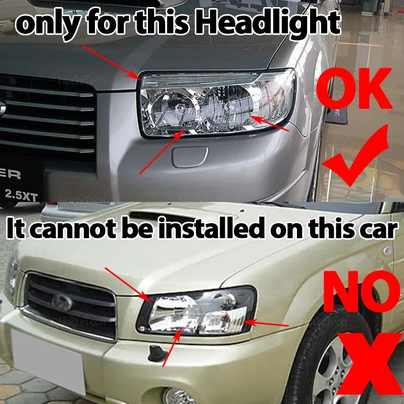 Headlight Lampshade Transparent Lens Headlamp Housing Cover Lens Light Protection for Subaru Forester SG Facelift 2006 2007 2008