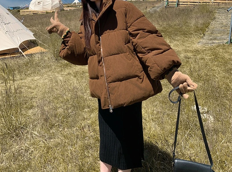 2025 Winter Short Loose Thick Coat Korean Cotton-padded Jacket Fashion Women's Cotton-padded Coat
