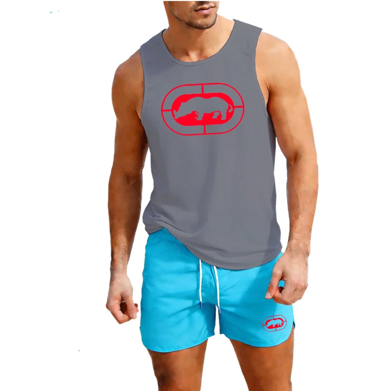 

Gym Tank Tops Men Running Vests Fitness Clothing Mens Bodybuilding Stringer Tanktop Summer Sports Clothing