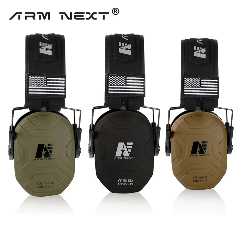 ARM NEXT Safety Passive Earmuffs Shooting Earmuffs Hearing Protections For Shooting NRR 27dB Noise Reduction Soundproof Headset