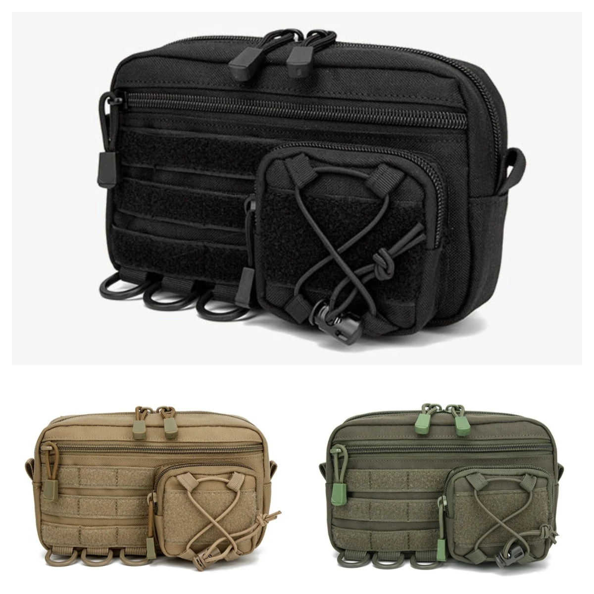 

Подсумок EDC 1000D Molle, органайзер, универсальный подсумок для инструментов EDC, горизонтальный модульный подсумок, поясная сумка для активного отдыха, поясная сумка EMT для охоты