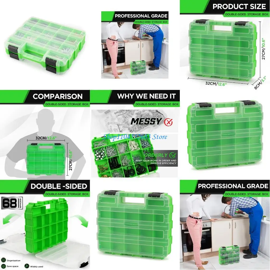 

Y6GD Portable Tool Box Hardware Storage Box Portable Small Part