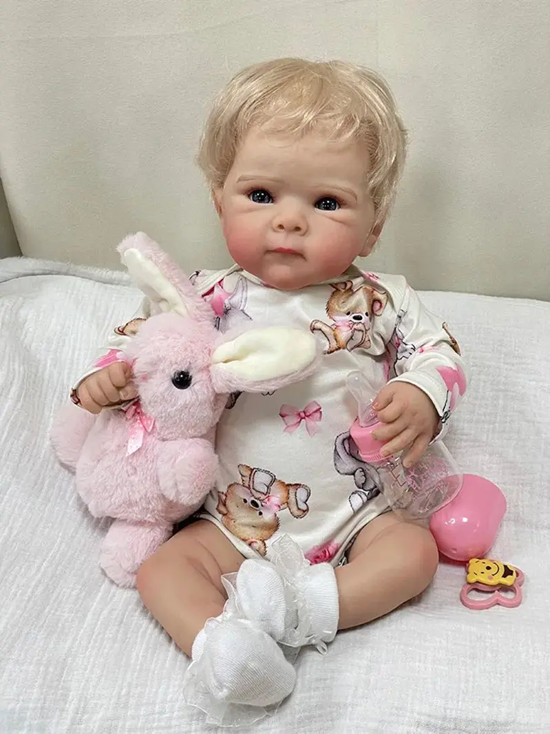 

Cokela 50CM newborn reborn doll sexy realistic Soft Touch cuddly baby multiple layers painting 3D skin with visible veins