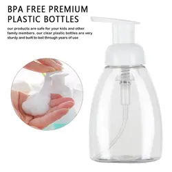 1pcs New Home Bath Supplies Hand Sanitizer Plastic Clear Foaming Bottle Soap Dispenser Liquid Pump Container