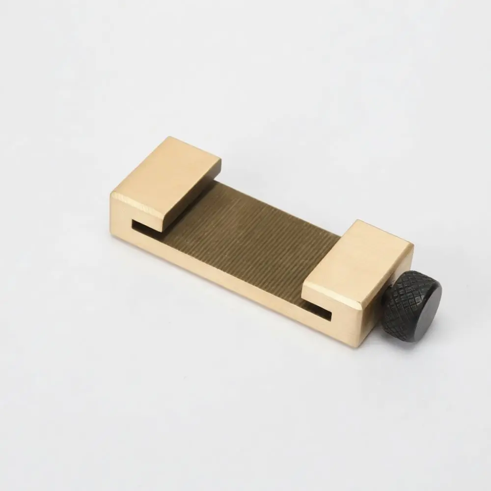 Steel Ruler Positioning Block Woodworking Scriber Fixed Slider Aluminum Alloy Metal Measuring Tool Layout Marking Gauge