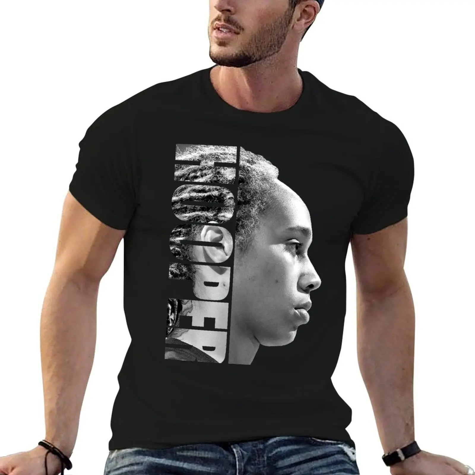 

рубашки - футболка из хлопка, мужские рубашки с рисунком HOOPER Griner Brittney