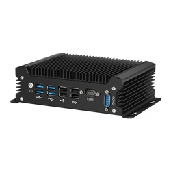 Fanless Industrial Mini PC Inter Core i3 i5 i7 Processor Support Windows10/11 LINUX Pfense with 4xUSB3.0 4xUSB2.0 2xDB9 RS232