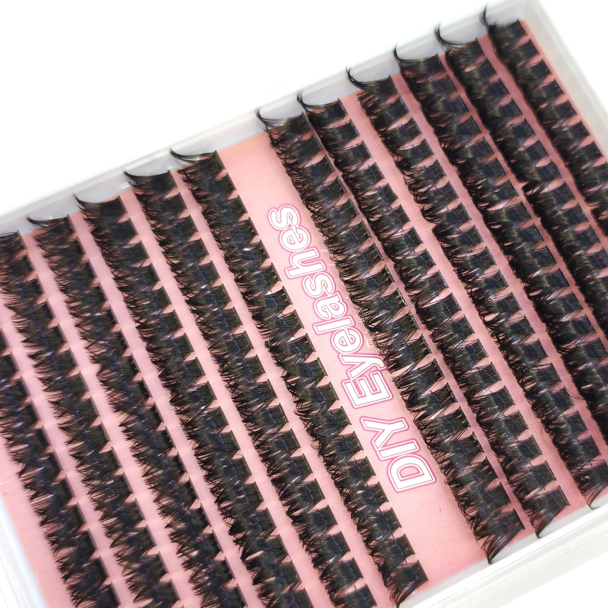 HBZGTLAD 60D/80D/ขนตาหนา 100D ขนตาส่วนบุคคลขนตาปลอมขนตาธรรมชาติ D ต่อขนตาขนตาปลอม