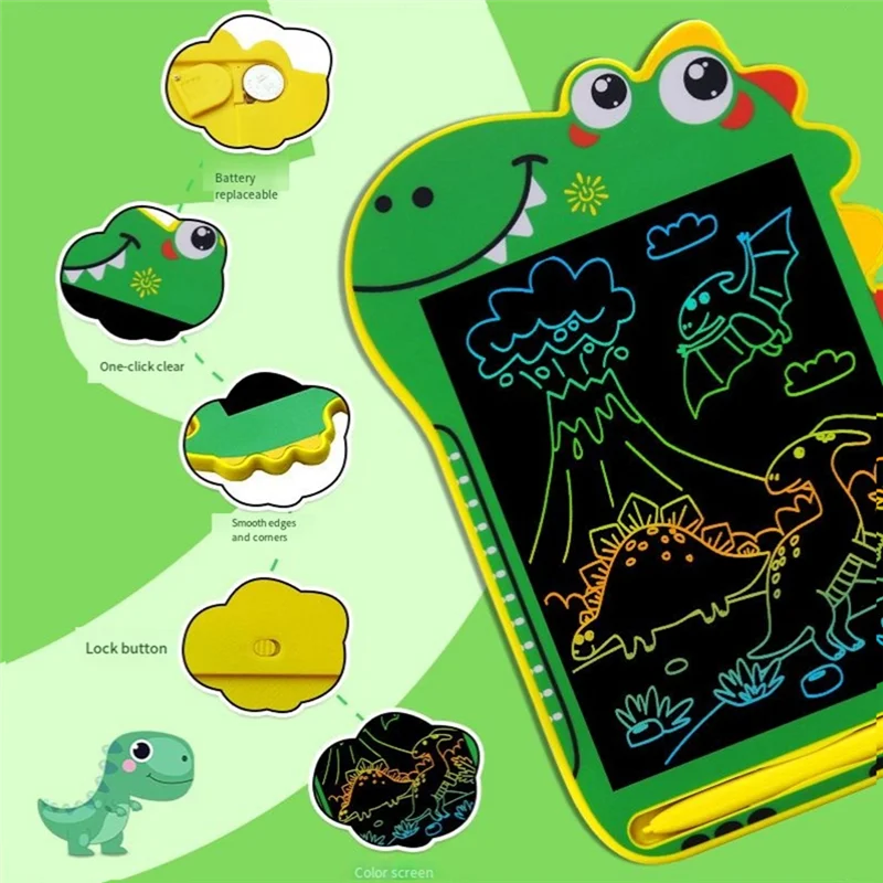 

C9-Cartoon Dinosaur LCD Writing Board Drawing Board Children's Graffiti Sketch Handwriting Blackboard
