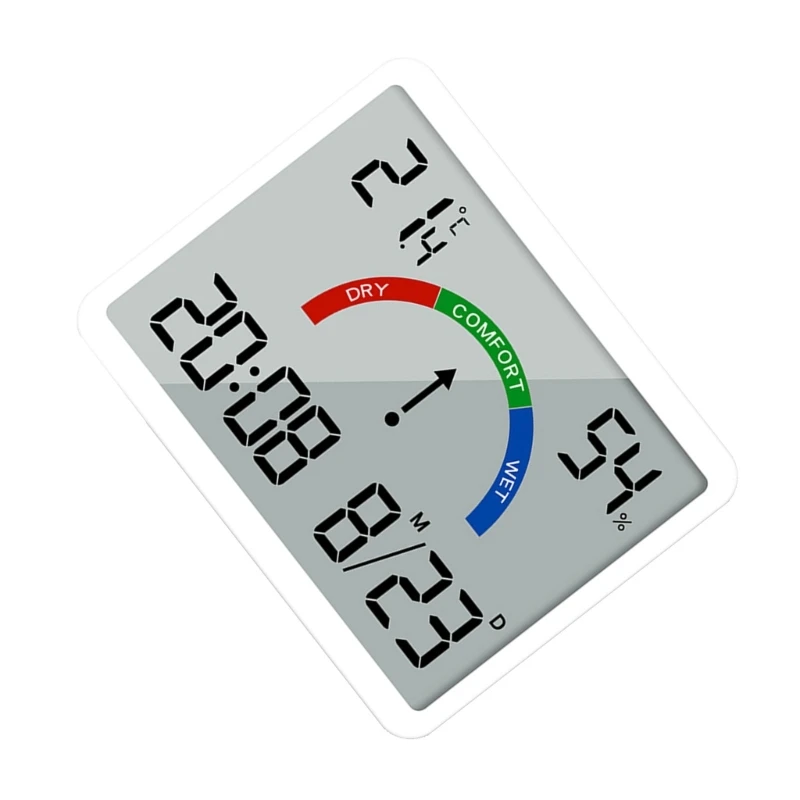 Stylish Digital Wall Clock Date, Temperature Digital Display Suction Dropship