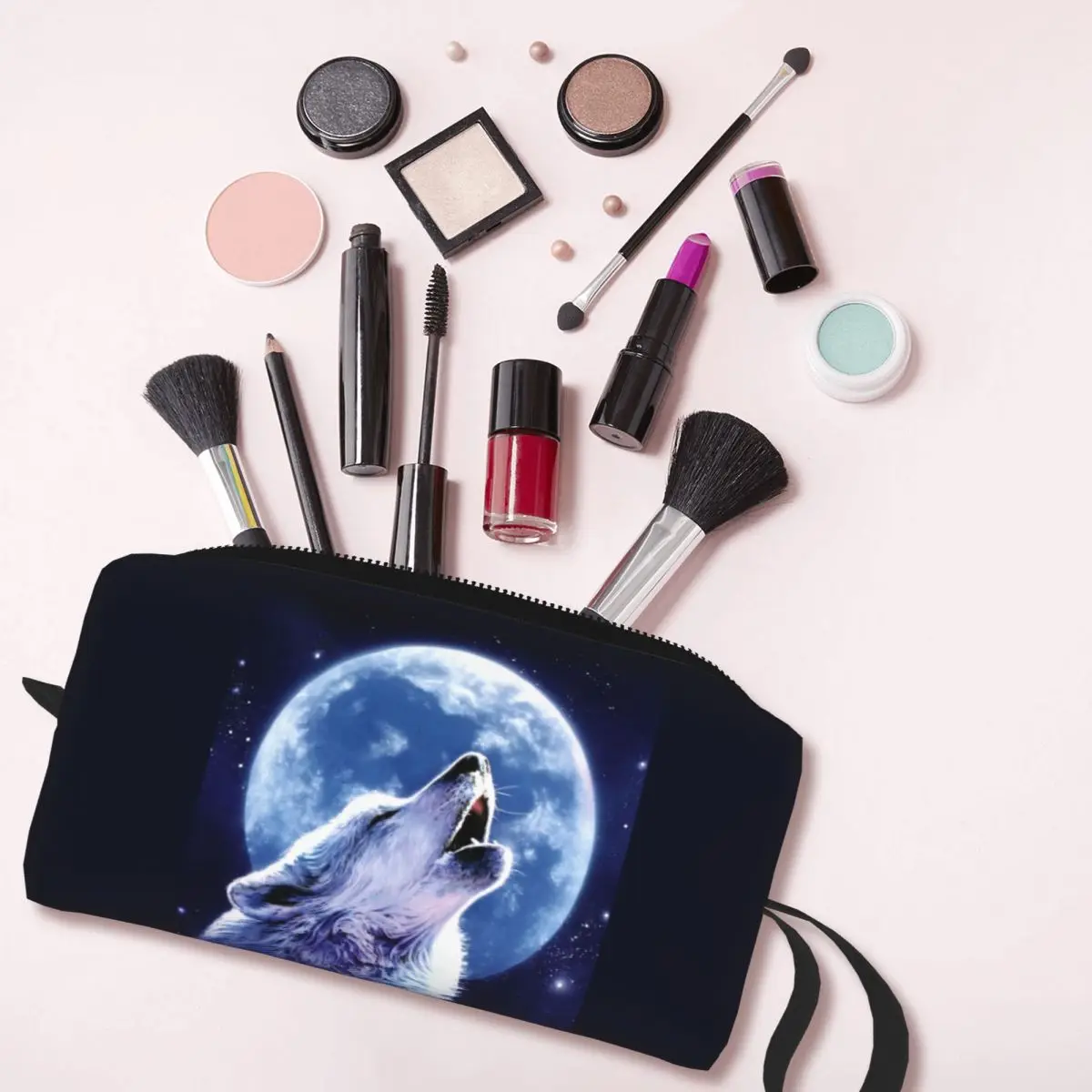 Travel Call Of The Wolf Toiletry Bag Cute Makeup Cosmetic Organizer Women Beauty Storage Dopp Kit Case