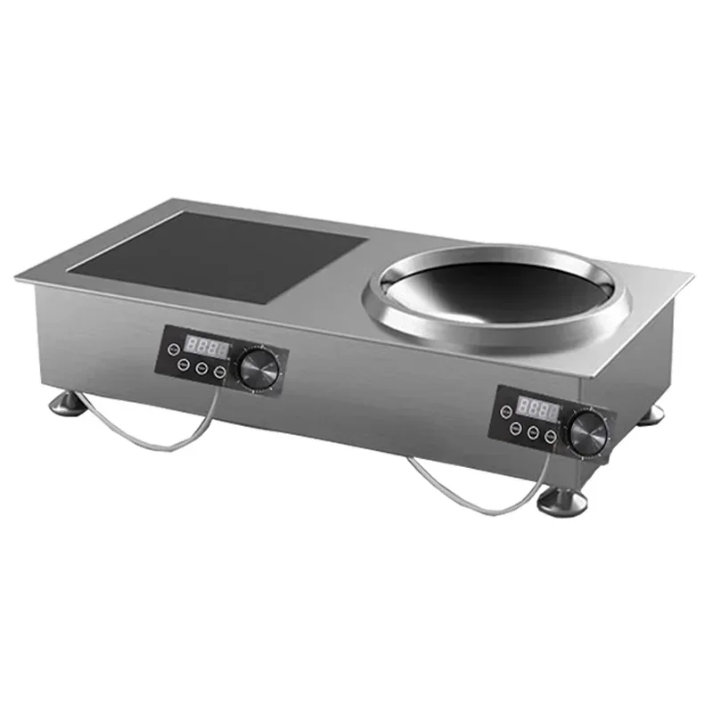 

Built In 5000w Double Ceramic Induction Cooktops Hob Stove Stovetop Plaque Electric 2 Burner Commercial Induction Wok Cooker