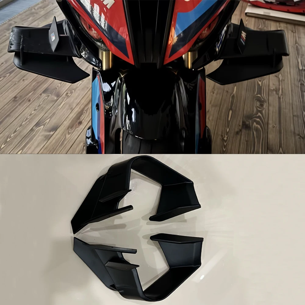 For BMW S1000 RR 2019 2020 2021 2022 2023 S1000RR Winglet Front Aerodynamic Spoiler Fairing Wing Wind Fixed Windshield Moto Part