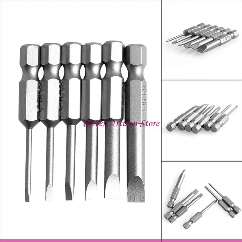 

E06b 6pcs/set 50 мм 2,0-6,0 мм плоская для головки.