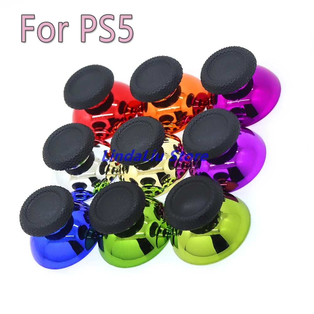 

50PCS Controller Thumb Sticks Analog Grip Buttons For PlayStation 5 Accessories Replacement Electroplate Joystick Caps for PS5