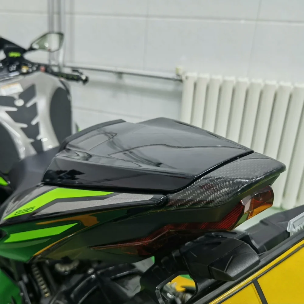 For Kawasaki Ninja ZX6R ZX-6R 2019-2025 Carbon Fiber Tail Panel Rear Seat Panel Cover Fairing Cowl Accessories