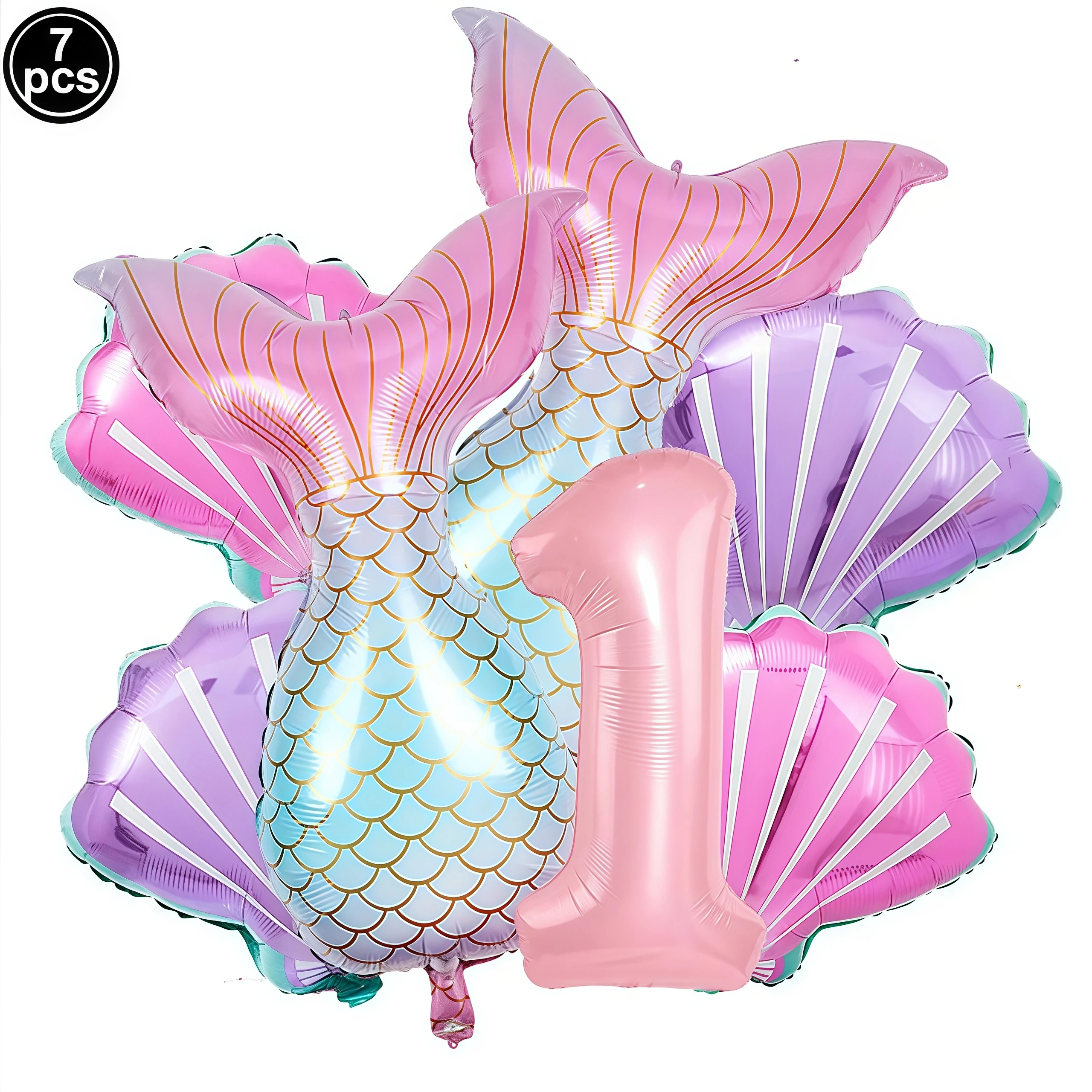 Mermaid Birthday Decorations Party Balloon Foil Balloons Mermaid Tail Balloon Colorful Mermaid Decor Birthday Party Supplies view 3