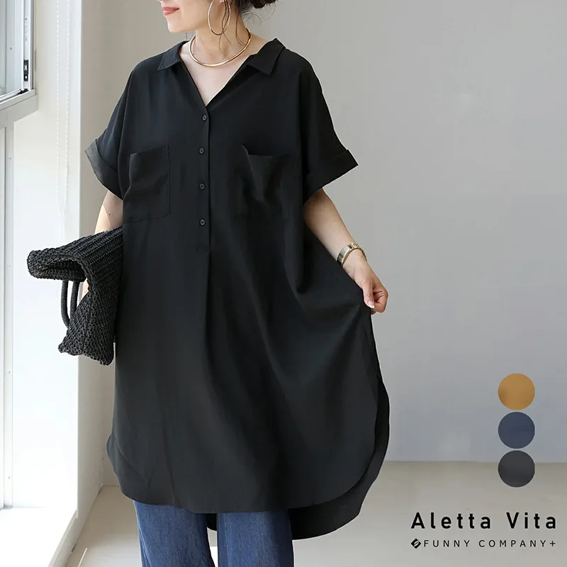 Batch 2026 Summary New Collection: refreshing And Simple Long-sleeve Shirt For Women, Loose And Comfortable Mid-length Shirt