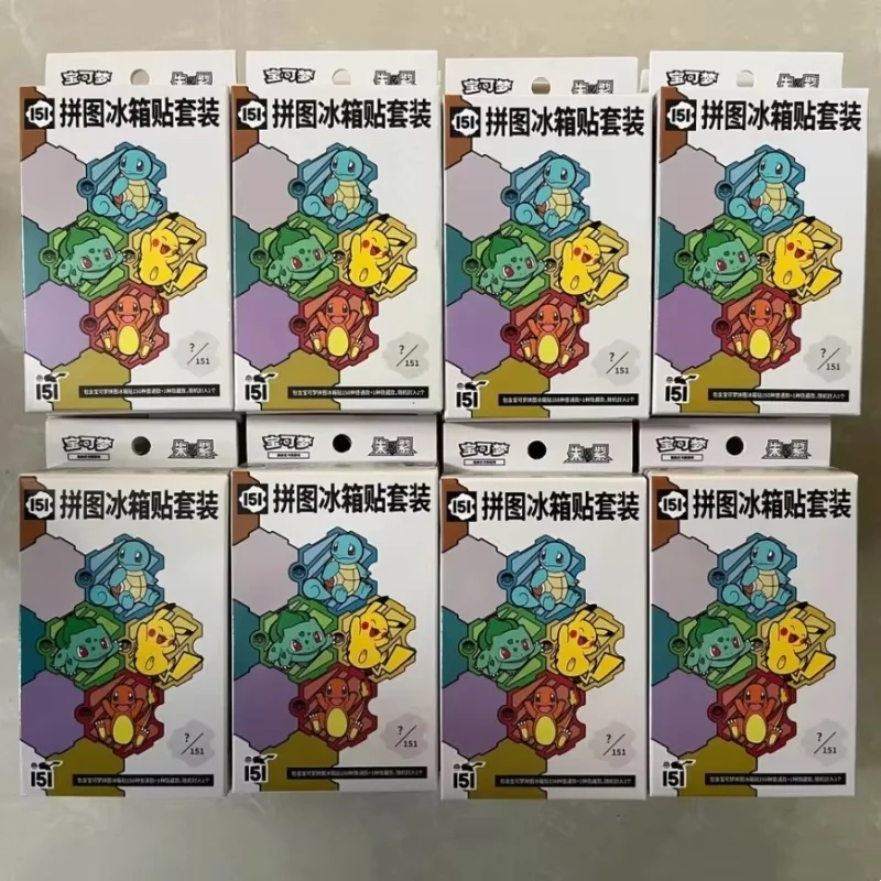 

Original Stock Pkm Scarlet & Violet Ptcg 151 Jigsaw Puzzle Refrigerator Magnet Set Collection Decoration Surprise Toys Card Gift