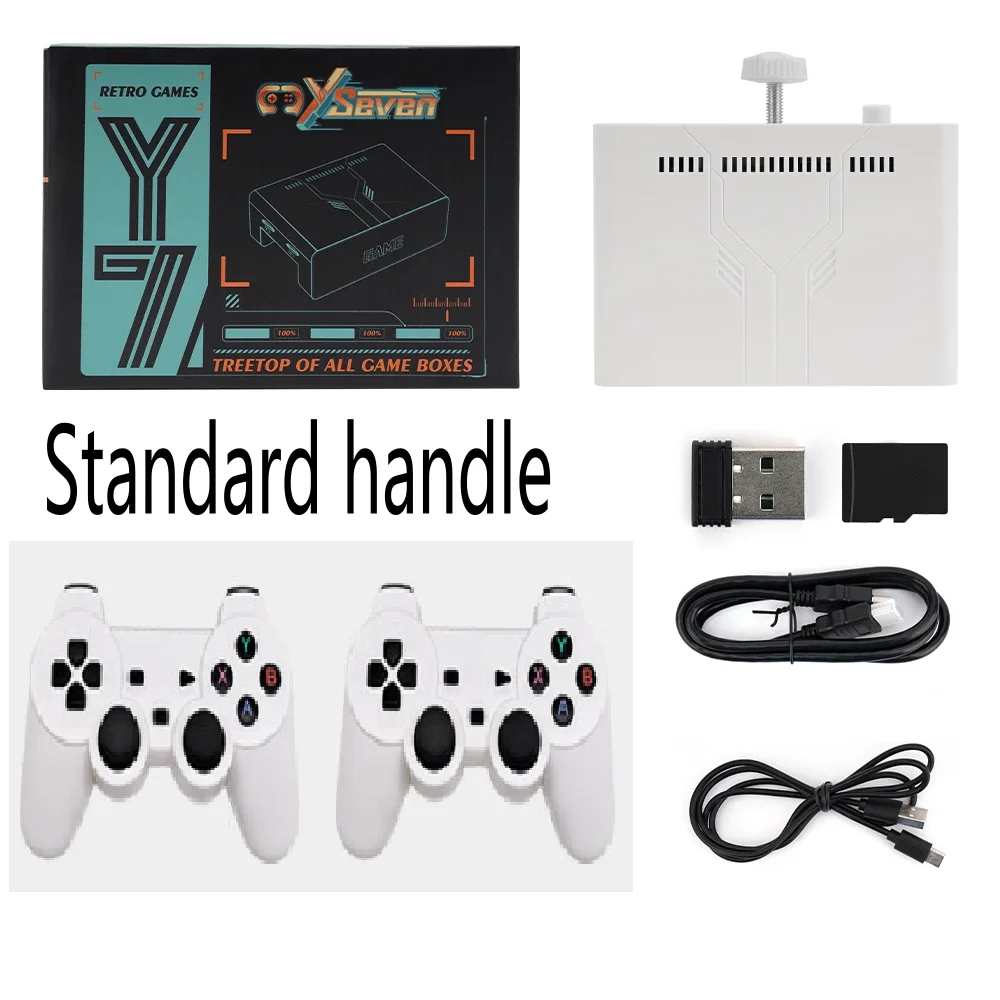 Y7 Game Console 128G 256G Linux Systeem 4K Video Game Console Lpddr4 2Gb Tv Box Draadloze Controller Retro Game