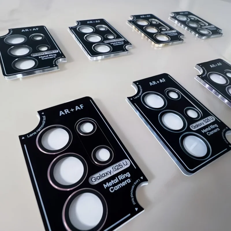 زجاج عدسة معدني لهاتف سامسونج جالاكسي S25 Ultra S23 Plus S25+ واقي عدسة مجهز بمحدد لغطاء عدسة الكاميرا S24Ultra #6