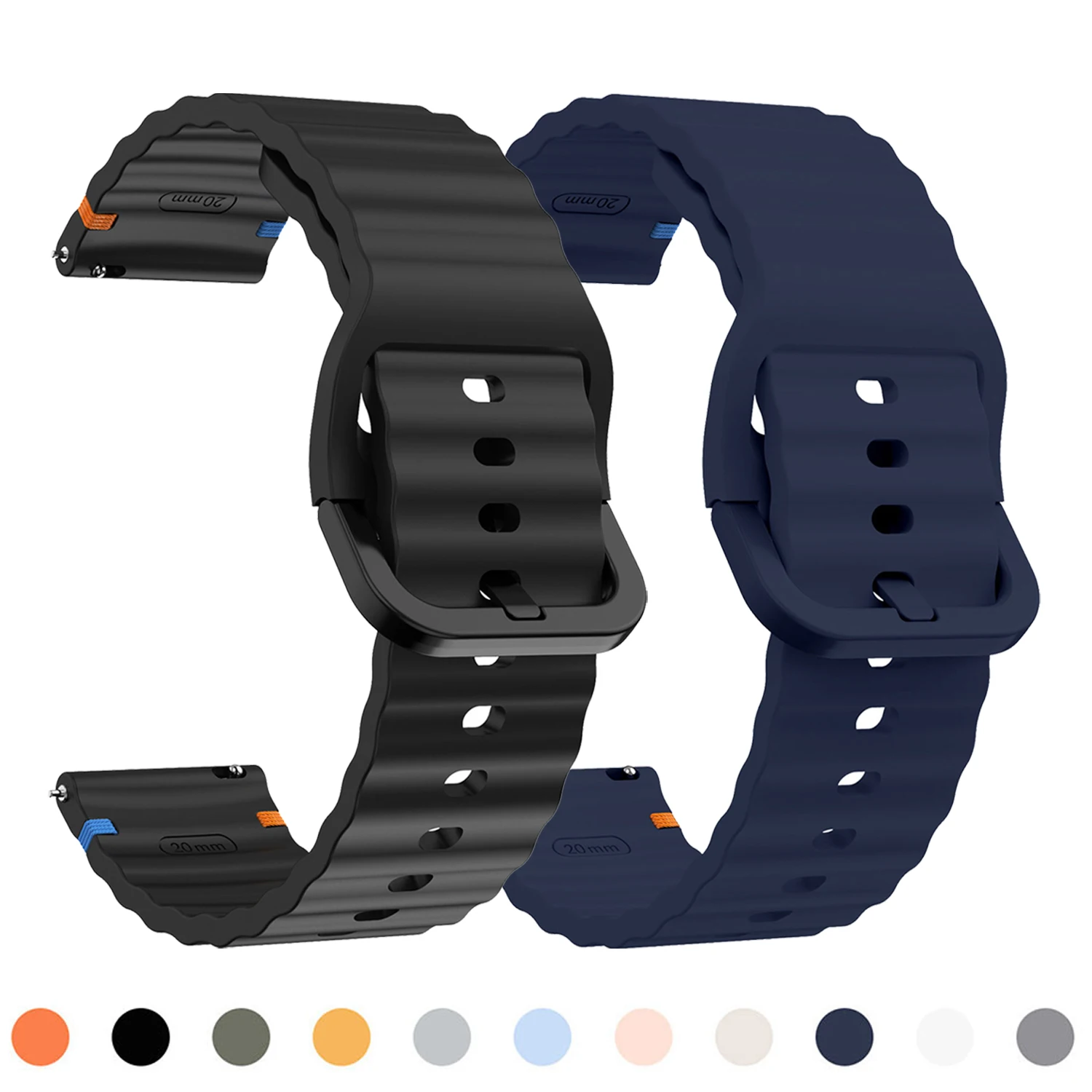 22Mm Silicone Strap… - image