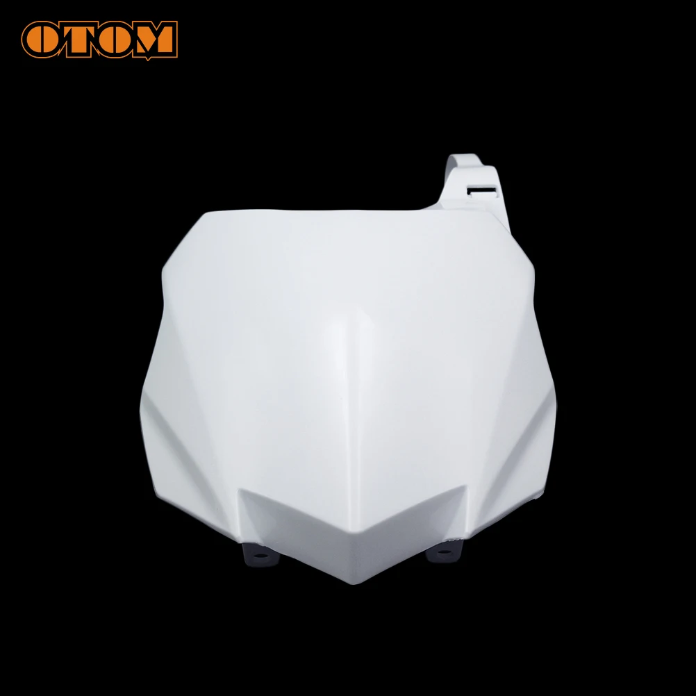 OTOM Motorcycle Front Number Plate White For KAWASAKI KX250F KX450F Motocross Enduro Plastics Fender Registration Plate Holder view 4