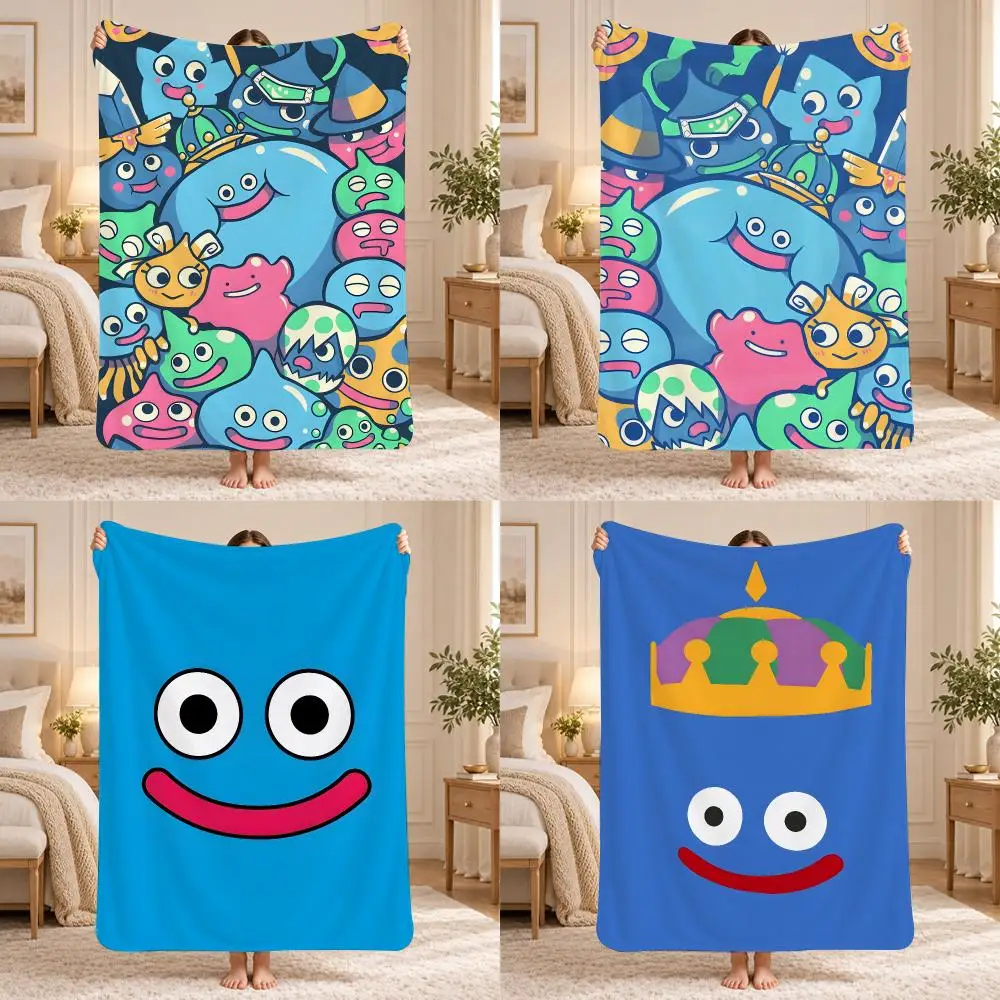 Slime MoriMori Dragon Quest Throw 240g Lightweight Flannel Blanket, Soft Skin Throw Blanket for Sofa Bedroom