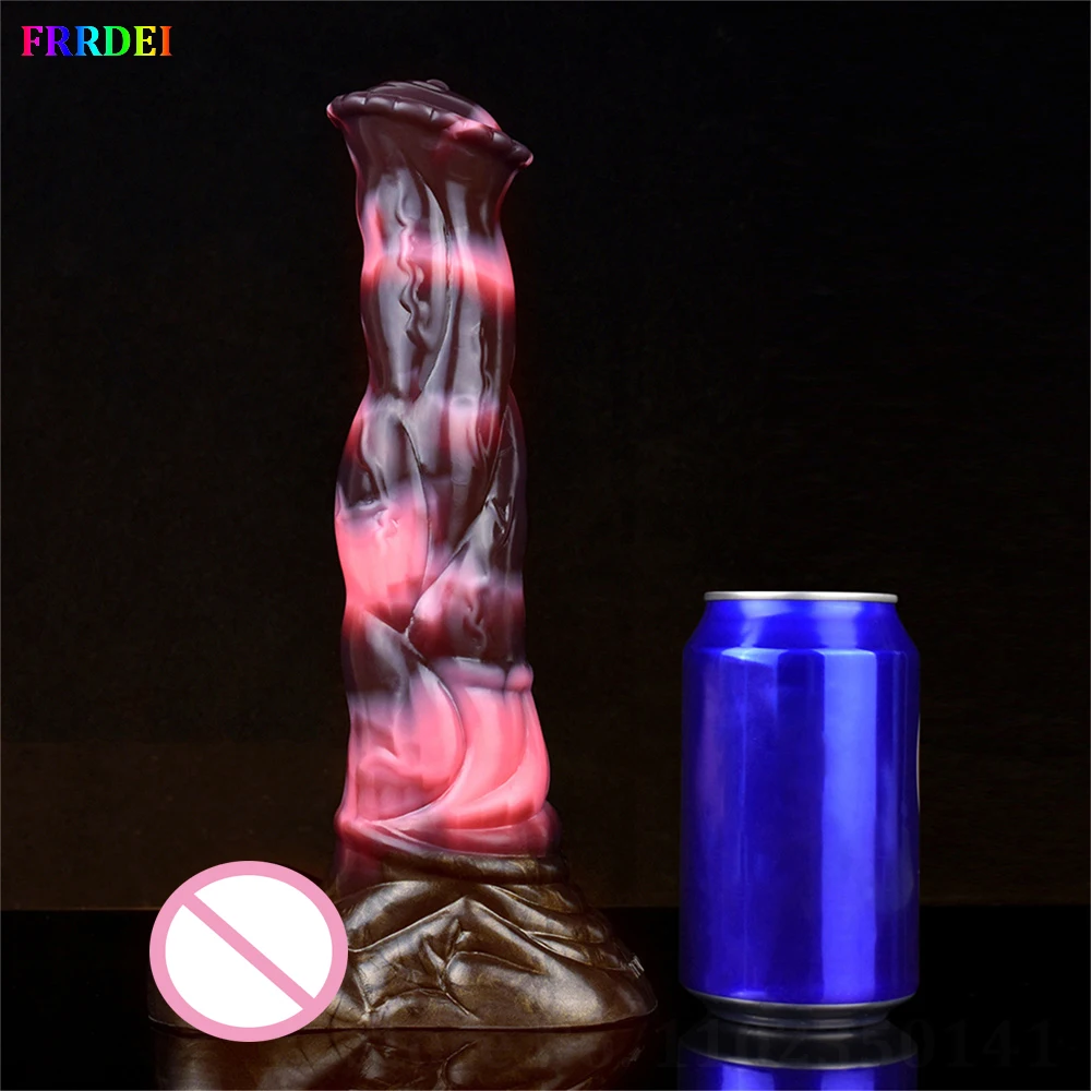 Silicone Dildo Cavalo Enorme com Ventosa, Plug Anal, Masturbadores Femininos, Pênis Animal Realista, Ferramentas Sexuais, Brinquedos Eróticos com Mãos Livres