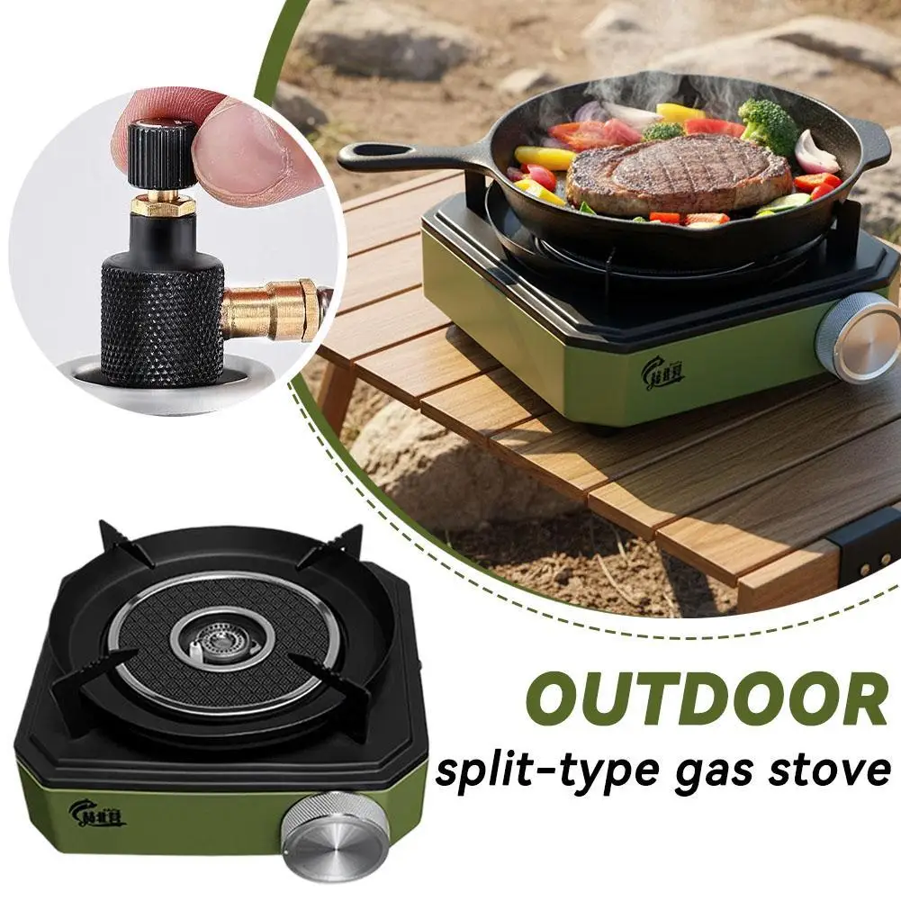 

Portable Outdoor Gas Stove Windproof High Power Seven-Star Fire Camping Burner For Picnic BBQ Hiking Survival Cooking Equipment
