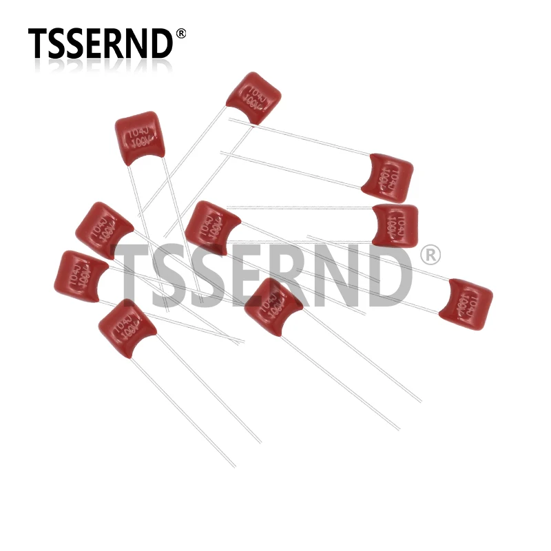 100pcs/lot 100V 10nF~470nF Metallized Polyester Film Capacitors Assortment Kit High precision and stability CBB capacitor set