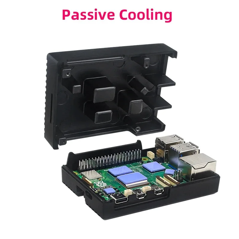 Raspberry Pi 5th Generation Aluminum Alloy Shell Raspberry Pi 5/5b Cooling Metal Shell Box