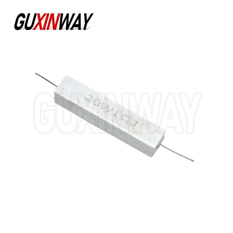 1pcs 20W 5% Cement Resistor Power Resistance 0.1 ~ 10K 0.1R 0.5R 1R 10R 100R 0.22 0.33 0.5 1 2 5 8 10 15 20 25 30 1K 10K Ohm image 4