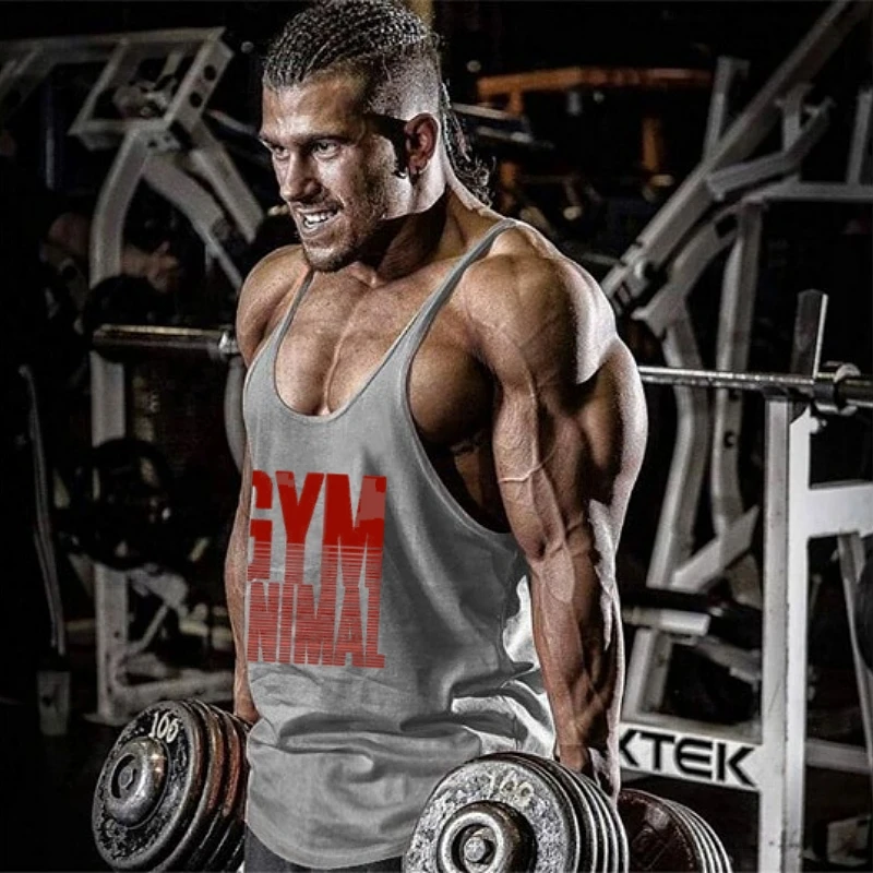 

Gym Beast Fitness Identity Men's Vest -Cotton Breathable Sleeveless Fitness Clothing for Bodybuilding, Intensive Training Styles