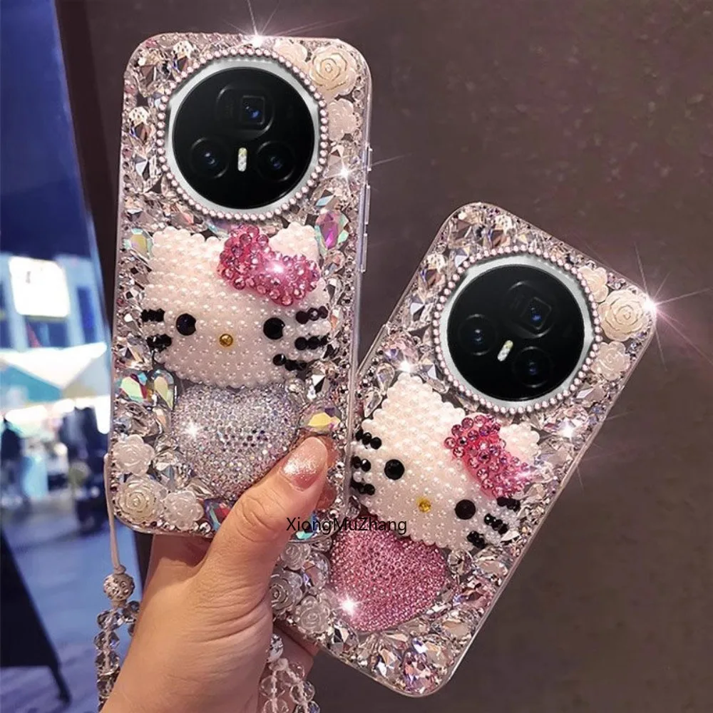 Für Honor Magic 7 Lite 7 Pro 6 Pro 5 Pro 4 Pro 3 Sanrio Diamant Strass Hallo Kitty Telefon Fall für Honor 8 Lite 6 5 Lite 4Lite – Detail 2
