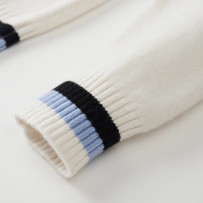 DjzDsm ฤดูใบไม้ร่วง/ฤดูหนาว 2025 ใหม่ 100%เสื้อกันหนาวขนสัตว์ผู้ชาย V คอหลวมเสื้อกันหนาวธุรกิจถักฐานแคชเมียร์